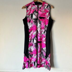 Tail White Label Hot Pink Tropical Print Golf Dress